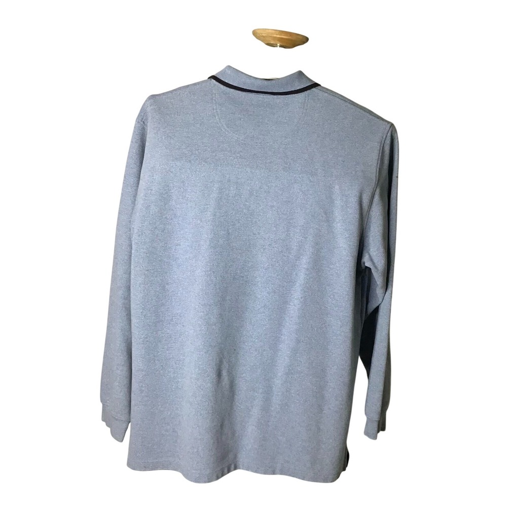 Norm‎ Thompson Vintage Mens Gray Collared Sweater With Chest Pocket Size XXL - Picture 2 of 8
